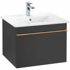 Villeroy & Boch Venticello Waschtischunterschrank Mit 1 Auszug 55,3 Cm Black Matt Lacquer Copper -VILLEROY & BOCH shop 71489327 3