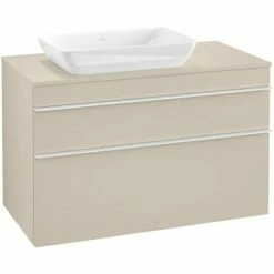 Villeroy & Boch Venticello Waschtischunterschrank XXL 957mm Mit 2 Auszügen Für Aufsatzwaschtisch Mit Soft Grey Links Weiß -VILLEROY & BOCH shop 71489363 3