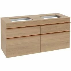 Villeroy & Boch Venticello Waschtischunterschrank XXL 1257mm Mit 4 Auszügen Für 2 Aufsatzwaschtische Elm Impresso Copper -VILLEROY & BOCH shop 71489364 2