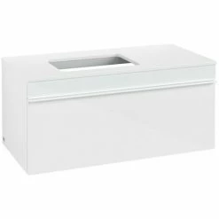 Villeroy & Boch Venticello Waschtischunterschrank 957mm Mit 1 Auszug Für Aufsatzwaschtisch Mit Varia Glass Glossy White Links Weiß -VILLEROY & BOCH shop 71489371 2