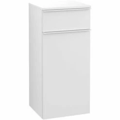 Villeroy & Boch Venticello Seitenschrank Mit 1 Tür Und 1 Schublade Links White Matt Weiß -VILLEROY & BOCH shop 71489385 2
