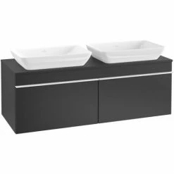 Villeroy & Boch Venticello Waschtischunterschrank 1257mm Mit 2 Auszügen Für 2 Aufsatzwaschtische Black Matt Lacquer Weiß 4 Villeroy & Boch Venticello Waschtischunterschrank 1257mm Mit 2 Auszügen Für 2 Aufsatzwaschtische Black Matt Lacquer Weiß -VILLEROY & BOCH shop 71489390 3