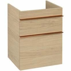 Alternative view of Villeroy & Boch Venticello Waschtischunterschrank XL Mit 2 Auszügen 46,6 Cm Nordic Oak Copper