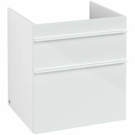 Villeroy & Boch Venticello Waschtischunterschrank XL Mit 2 Auszügen 55,3 Cm Glass Glossy White Weiß 4 Villeroy & Boch Venticello Waschtischunterschrank XL Mit 2 Auszügen 55,3 Cm Glass Glossy White Weiß – Bild 2