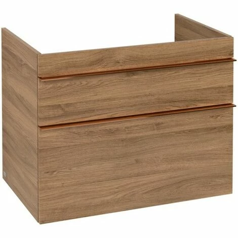 Villeroy & Boch Venticello Waschtischunterschrank XL Mit 2 Auszügen 75,3 Cm Kansas Oak Copper 4 Villeroy & Boch Venticello Waschtischunterschrank XL Mit 2 Auszügen 75,3 Cm Kansas Oak Copper – Bild 2