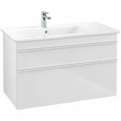 Villeroy & Boch Venticello Waschtischunterschrank XL 953mm Mit 2 Auszügen Und Variabler Beckenpositi Glossy White Links Weiß -VILLEROY & BOCH shop 71489461 3