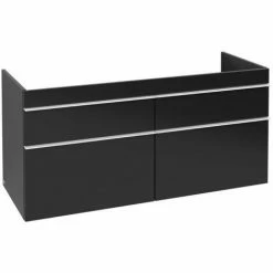 Villeroy & Boch Venticello Waschtischunterschrank XL 1253mm Mit 4 Auszügen Für Doppelwaschtisch Black Matt Lacquer Weiß -VILLEROY & BOCH shop 71489476 2