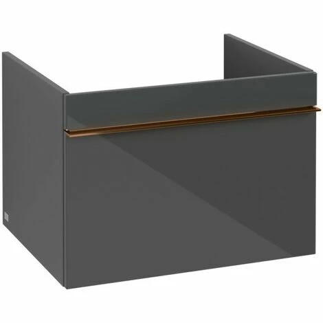 Villeroy & Boch Venticello Waschtischunterschrank Mit 1 Auszug 60,3 Cm Glass Glossy Grey Copper 4 Villeroy & Boch Venticello Waschtischunterschrank Mit 1 Auszug 60,3 Cm Glass Glossy Grey Copper – Bild 2