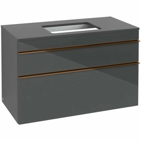 Villeroy & Boch Venticello Waschtischunterschrank XXL mit 2 Auszügen für Aufsatzwaschtisch 95,7 cm Glass Glossy Grey Copper Villeroy & Boch Venticello Waschtischunterschrank XXL Mit 2 Auszügen Für Aufsatzwaschtisch 95,7 Cm Glass Glossy Grey Copper -VILLEROY & BOCH shop 71489493 2