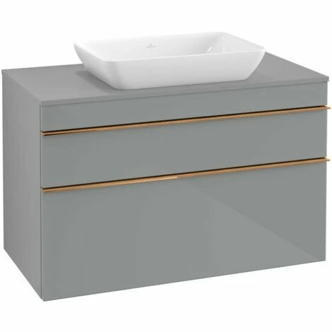 Villeroy & Boch Venticello Waschtischunterschrank XXL mit 2 Auszügen für Aufsatzwaschtisch 95,7 cm Glass Glossy Grey Copper Villeroy & Boch Venticello Waschtischunterschrank XXL Mit 2 Auszügen Für Aufsatzwaschtisch 95,7 Cm Glass Glossy Grey Copper -VILLEROY & BOCH shop 71489493 3