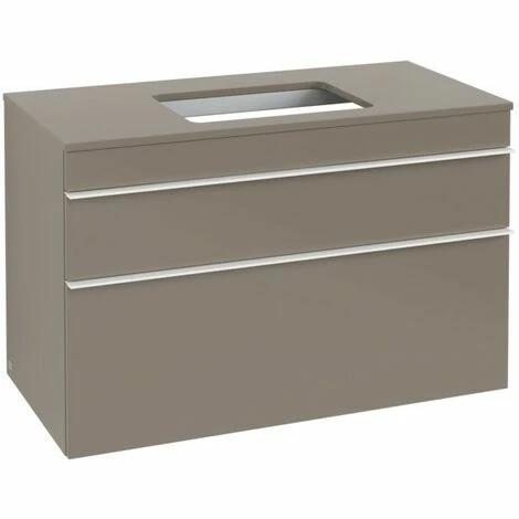 Villeroy & Boch Venticello Waschtischunterschrank XXL Mit 2 Auszügen Für Aufsatzwaschtisch 95,7 Cm Truffle Grey Weiß 4 Villeroy & Boch Venticello Waschtischunterschrank XXL Mit 2 Auszügen Für Aufsatzwaschtisch 95,7 Cm Truffle Grey Weiß – Bild 2