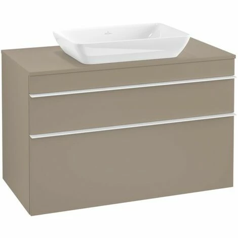 Villeroy & Boch Venticello Waschtischunterschrank XXL Mit 2 Auszügen Für Aufsatzwaschtisch 95,7 Cm Truffle Grey Weiß 5 Villeroy & Boch Venticello Waschtischunterschrank XXL Mit 2 Auszügen Für Aufsatzwaschtisch 95,7 Cm Truffle Grey Weiß – Bild 3