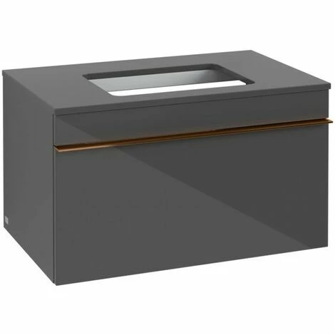 Villeroy & Boch Venticello Waschtischunterschrank mit 1 Auszug für Aufsatzwaschtisch 75,7 cm Glossy Grey Copper Villeroy & Boch Venticello Waschtischunterschrank Mit 1 Auszug Für Aufsatzwaschtisch 75,7 Cm Glossy Grey Copper -VILLEROY & BOCH shop 71489510 2