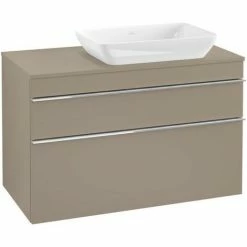 Villeroy & Boch Venticello Waschtischunterschrank XXL 957mm Mit 2 Auszügen Für Aufsatzwaschtisch Mit Truffle Grey Rechts Chrom -VILLEROY & BOCH shop 71489512 3