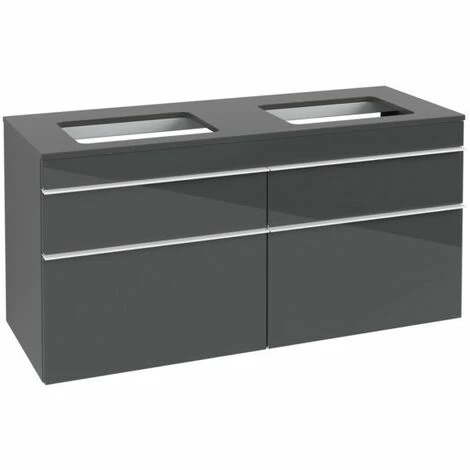 Villeroy & Boch Venticello Waschtischunterschrank XXL 1257mm mit 4 Auszügen für 2 Aufsatzwaschtische Glass Glossy Grey Weiß Villeroy & Boch Venticello Waschtischunterschrank XXL 1257mm Mit 4 Auszügen Für 2 Aufsatzwaschtische Glass Glossy Grey Weiß -VILLEROY & BOCH shop 71489513 2