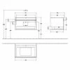 Villeroy & Boch Venticello Waschtischunterschrank Mit 1 Auszug Für Aufsatzwaschtisch 75,7 Cm Black Matt Lacquer Copper -VILLEROY & BOCH shop 71489519 1