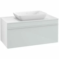 Villeroy & Boch Venticello Waschtischunterschrank Mit 1 Auszug Für Aufsatzwaschtisch 95,7 Cm Glass Glossy White Weiß -VILLEROY & BOCH shop 71489531 3