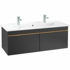 Villeroy & Boch Venticello Waschtischunterschrank 1153mm Mit 2 Auszügen Black Matt Lacquer Copper 7 Villeroy & Boch Venticello Waschtischunterschrank 1153mm Mit 2 Auszügen Black Matt Lacquer Copper -VILLEROY & BOCH shop 71489540 3