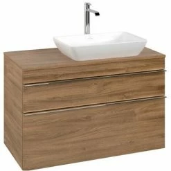 Villeroy & Boch Venticello Waschtischunterschrank XXL 957mm Mit 2 Auszügen Für Aufsatzwaschtisch Mit Kansas Oak Rechts Chrom -VILLEROY & BOCH shop 71489544 3
