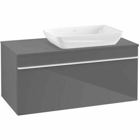 Villeroy & Boch Venticello Waschtischunterschrank 957mm Mit 1 Auszug Für Aufsatzwaschtisch Mit Varia Glossy Grey Rechts Weiß 5 Villeroy & Boch Venticello Waschtischunterschrank 957mm Mit 1 Auszug Für Aufsatzwaschtisch Mit Varia Glossy Grey Rechts Weiß – Bild 3
