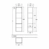Villeroy & Boch Venticello Hochschrank Mit 1 Tür Rechts Glossy Grey Chrom -VILLEROY & BOCH shop 71489576 1