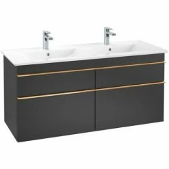 Villeroy & Boch Venticello Waschtischunterschrank XL 1253mm Mit 4 Auszügen Für Doppelwaschtisch Black Matt Lacquer Copper 4 Villeroy & Boch Venticello Waschtischunterschrank XL 1253mm Mit 4 Auszügen Für Doppelwaschtisch Black Matt Lacquer Copper -VILLEROY & BOCH shop 71489583 3