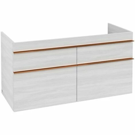 Villeroy & Boch Venticello Waschtischunterschrank XL 1153mm Mit 4 Auszügen White Wood Copper 4 Villeroy & Boch Venticello Waschtischunterschrank XL 1153mm Mit 4 Auszügen White Wood Copper – Bild 2