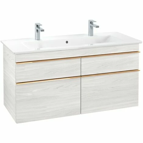 Villeroy & Boch Venticello Waschtischunterschrank XL 1153mm Mit 4 Auszügen White Wood Copper 5 Villeroy & Boch Venticello Waschtischunterschrank XL 1153mm Mit 4 Auszügen White Wood Copper – Bild 3