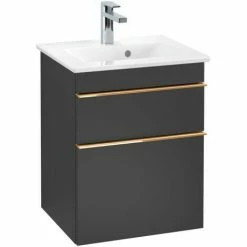 Villeroy & Boch Venticello Waschtischunterschrank XL Mit 2 Auszügen 46,6 Cm Black Matt Lacquer Copper 4 Villeroy & Boch Venticello Waschtischunterschrank XL Mit 2 Auszügen 46,6 Cm Black Matt Lacquer Copper -VILLEROY & BOCH shop 71489621 3