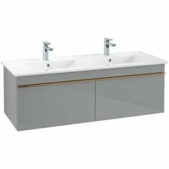 Villeroy & Boch Venticello Waschtischunterschrank 1253mm Mit 2 Auszügen Für Doppelwaschtisch Glass Glossy Grey Copper 4 Villeroy & Boch Venticello Waschtischunterschrank 1253mm Mit 2 Auszügen Für Doppelwaschtisch Glass Glossy Grey Copper -VILLEROY & BOCH shop 71489634 3