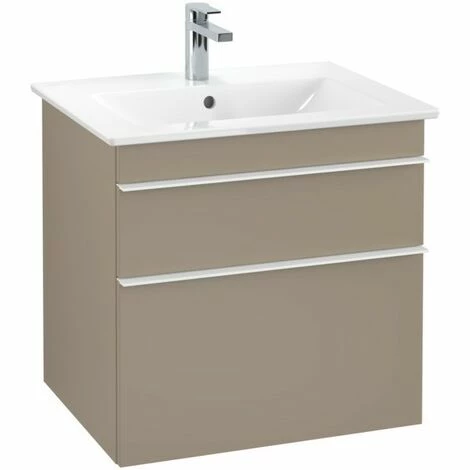 Villeroy & Boch Venticello Waschtischunterschrank XL Mit 2 Auszügen 60,3 Cm Truffle Grey Weiß 5 Villeroy & Boch Venticello Waschtischunterschrank XL Mit 2 Auszügen 60,3 Cm Truffle Grey Weiß – Bild 3