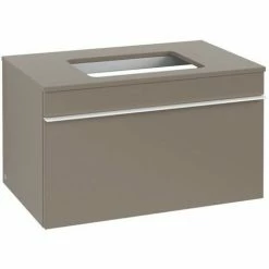 Villeroy & Boch Venticello Waschtischunterschrank Mit 1 Auszug Für Aufsatzwaschtisch 75,7 Cm Truffle Grey Weiß -VILLEROY & BOCH shop 71489676 2
