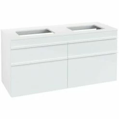 Villeroy & Boch Venticello Waschtischunterschrank XXL 1257mm Mit 4 Auszügen Für 2 Aufsatzwaschtische Glass Glossy White Weiß 3 Villeroy & Boch Venticello Waschtischunterschrank XXL 1257mm Mit 4 Auszügen Für 2 Aufsatzwaschtische Glass Glossy White Weiß -VILLEROY & BOCH shop 71489684 2