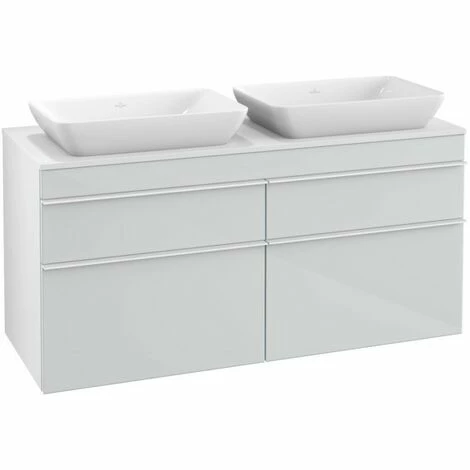 Villeroy & Boch Venticello Waschtischunterschrank XXL 1257mm mit 4 Auszügen für 2 Aufsatzwaschtische Glass Glossy White Weiß Villeroy & Boch Venticello Waschtischunterschrank XXL 1257mm Mit 4 Auszügen Für 2 Aufsatzwaschtische Glass Glossy White Weiß -VILLEROY & BOCH shop 71489684 3