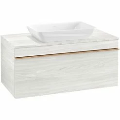 Villeroy & Boch Venticello Waschtischunterschrank Mit 1 Auszug Für Aufsatzwaschtisch 95,7 Cm White Wood Copper -VILLEROY & BOCH shop 71489685 3