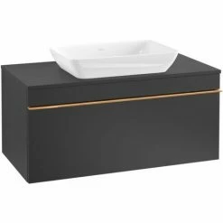 Villeroy & Boch Venticello Waschtischunterschrank Mit 1 Auszug Für Aufsatzwaschtisch 95,7 Cm Black Matt Lacquer Copper 4 Villeroy & Boch Venticello Waschtischunterschrank Mit 1 Auszug Für Aufsatzwaschtisch 95,7 Cm Black Matt Lacquer Copper -VILLEROY & BOCH shop 71489689 3