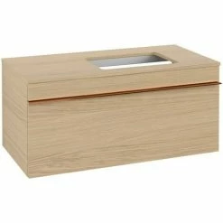 Villeroy & Boch Venticello Waschtischunterschrank 957mm Mit 1 Auszug Für Aufsatzwaschtisch Mit Varia Nordic Oak Rechts Copper -VILLEROY & BOCH shop 71489693 2