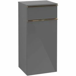 Alternative view of Villeroy & Boch Venticello Seitenschrank Mit 1 Tür Und 1 Schublade Links Glossy Grey Copper