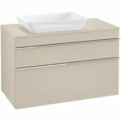Villeroy & Boch Venticello Waschtischunterschrank XXL 957mm Mit 2 Auszügen Für Aufsatzwaschtisch Mit Soft Grey Links Chrom -VILLEROY & BOCH shop 71489709 3