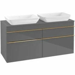 Villeroy & Boch Venticello Waschtischunterschrank XXL 1257mm Mit 4 Auszügen Für 2 Aufsatzwaschtische Glossy Grey Copper 4 Villeroy & Boch Venticello Waschtischunterschrank XXL 1257mm Mit 4 Auszügen Für 2 Aufsatzwaschtische Glossy Grey Copper -VILLEROY & BOCH shop 71489710 3