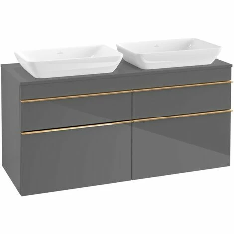 Villeroy & Boch Venticello Waschtischunterschrank XXL 1257mm mit 4 Auszügen für 2 Aufsatzwaschtische Glossy Grey Copper Villeroy & Boch Venticello Waschtischunterschrank XXL 1257mm Mit 4 Auszügen Für 2 Aufsatzwaschtische Glossy Grey Copper -VILLEROY & BOCH shop 71489710 3