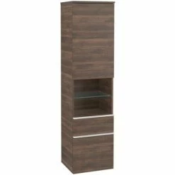 Villeroy & Boch Venticello Hochschrank Mit 1 Tür, 2 Auszügen Und 1 Offenem Fach Mittig Rechts Arizona Oak Weiß -VILLEROY & BOCH shop 71489713 2