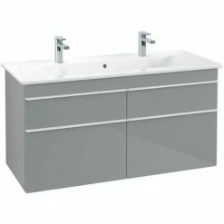 Alternative view of Villeroy & Boch Venticello Waschtischunterschrank XL 1153mm Mit 4 Auszügen Glass Glossy Grey Weiß