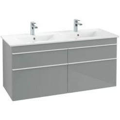 Villeroy & Boch Venticello Waschtischunterschrank XL 1253mm Mit 4 Auszügen Für Doppelwaschtisch Glass Glossy Grey Weiß -VILLEROY & BOCH shop 71489776 3