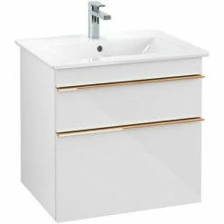 Villeroy & Boch Venticello Waschtischunterschrank XL Mit 2 Auszügen 60,3 Cm Glossy White Copper 4 Villeroy & Boch Venticello Waschtischunterschrank XL Mit 2 Auszügen 60,3 Cm Glossy White Copper -VILLEROY & BOCH shop 71489788 3