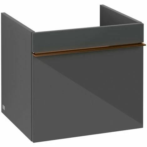 Villeroy & Boch Venticello Waschtischunterschrank Mit 1 Auszug 46,6 Cm Glass Glossy Grey Copper 4 Villeroy & Boch Venticello Waschtischunterschrank Mit 1 Auszug 46,6 Cm Glass Glossy Grey Copper – Bild 2