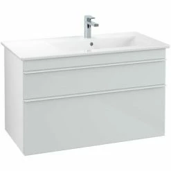 Villeroy & Boch Venticello Waschtischunterschrank XL 953mm Mit 2 Auszügen Und Variabler Beckenpositi Glass Glossy White Rechts Weiß -VILLEROY & BOCH shop 71489814 3