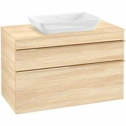 Villeroy & Boch Venticello Waschtischunterschrank XXL Mit 2 Auszügen Für Aufsatzwaschtisch 95,7 Cm Elm Impresso Copper -VILLEROY & BOCH shop 71489833 3