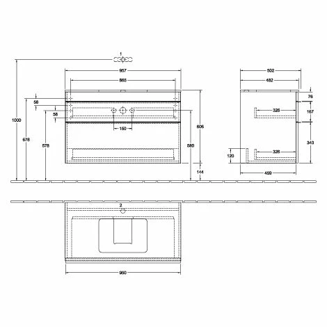 Villeroy & Boch Venticello Waschtischunterschrank XXL Mit 2 Auszügen Für Aufsatzwaschtisch 95,7 Cm Arizona Oak Copper 3 Villeroy & Boch Venticello Waschtischunterschrank XXL Mit 2 Auszügen Für Aufsatzwaschtisch 95,7 Cm Arizona Oak Copper