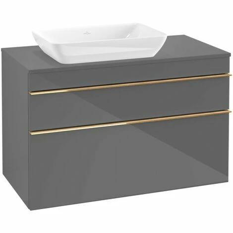 Villeroy & Boch Venticello Waschtischunterschrank XXL 957mm Mit 2 Auszügen Für Aufsatzwaschtisch Mit Glossy Grey Links Copper 5 Villeroy & Boch Venticello Waschtischunterschrank XXL 957mm Mit 2 Auszügen Für Aufsatzwaschtisch Mit Glossy Grey Links Copper – Bild 3